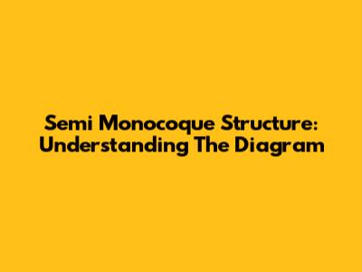 Semi Monocoque Structure: Understanding The Diagram